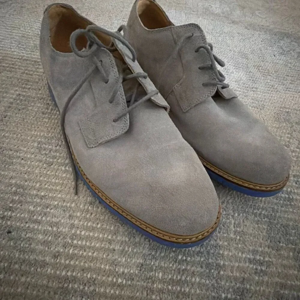 Cole Haan Men's Great Jones Plain Toe Oxfords Ironstone Suede size 9